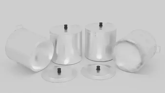 Tall Metal Cooking Pot