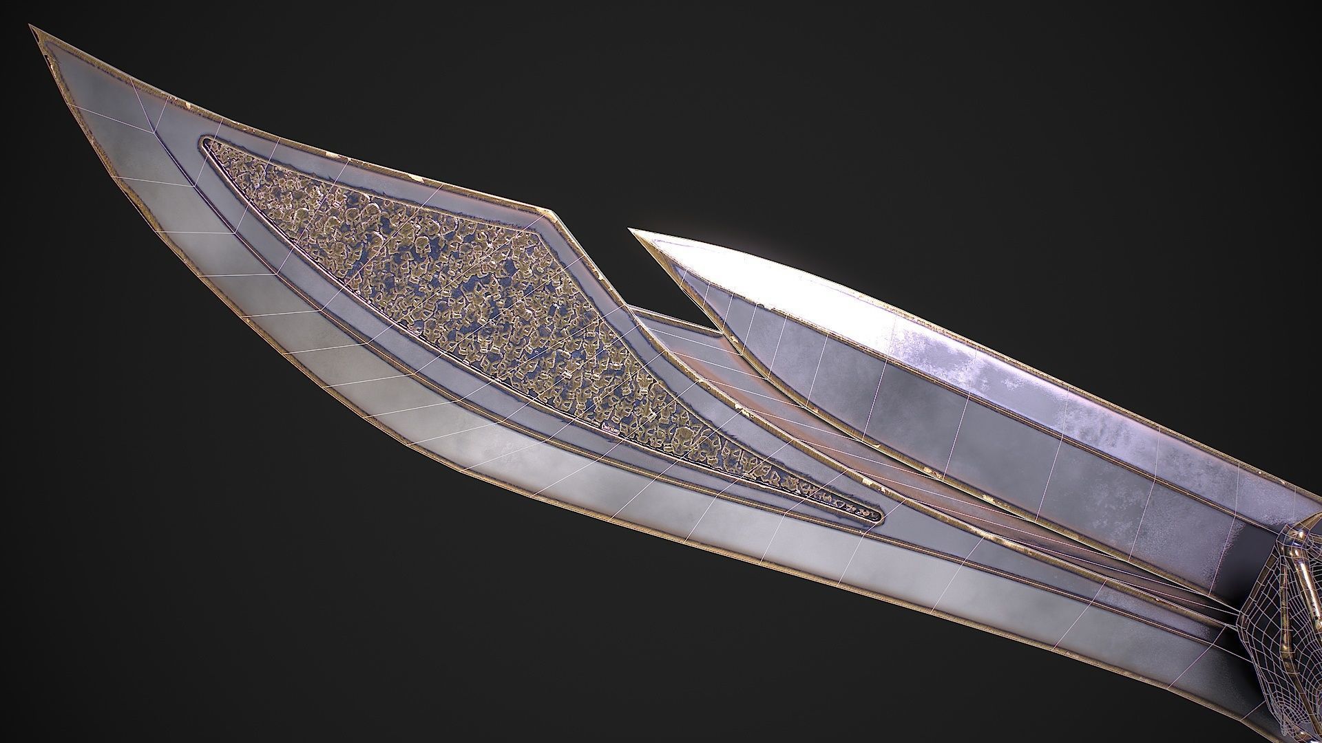 Fantasy Sword 13 3D model Low-poly 3D model_13