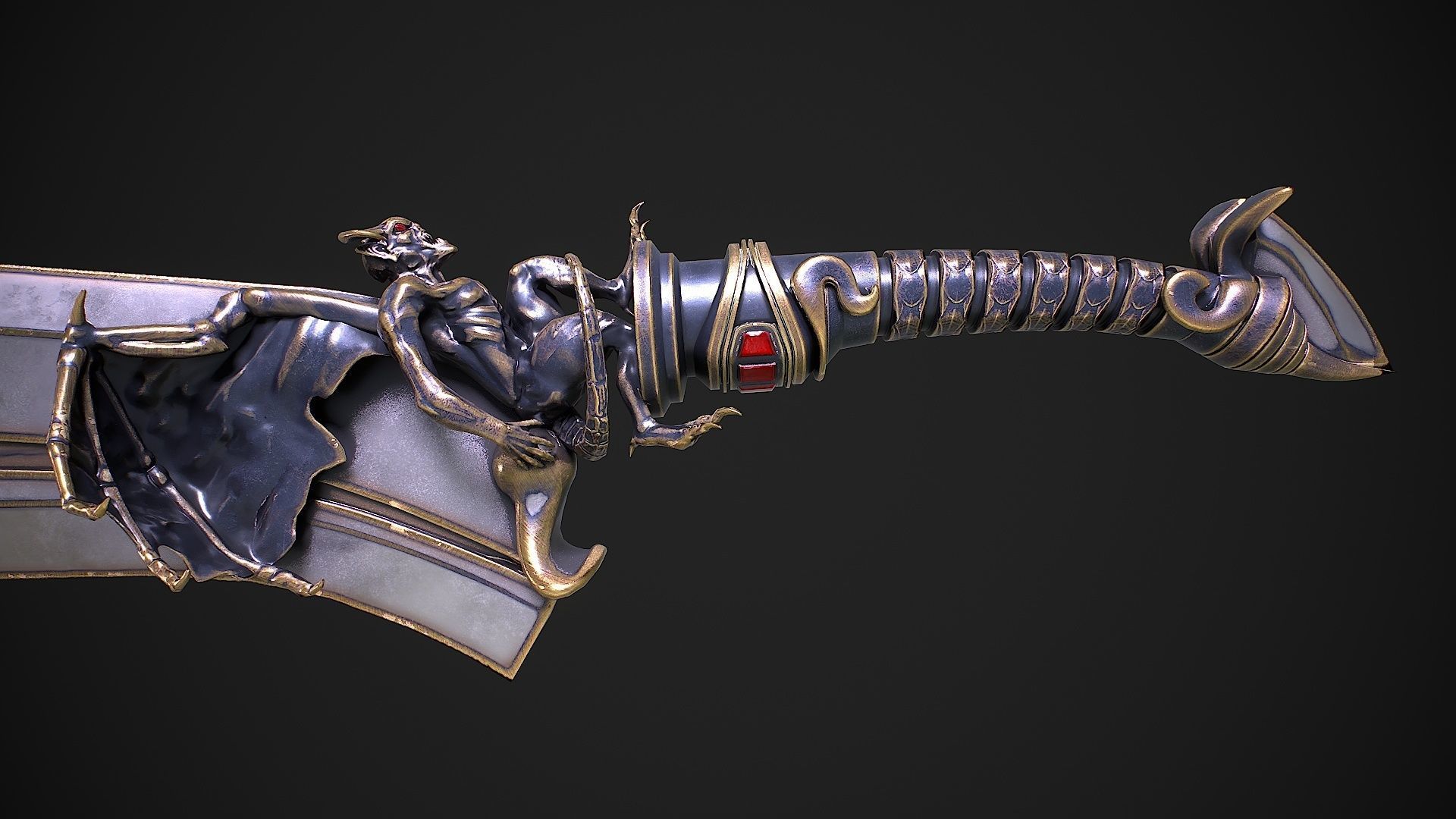 Fantasy Sword 13 3D model Low-poly 3D model_6
