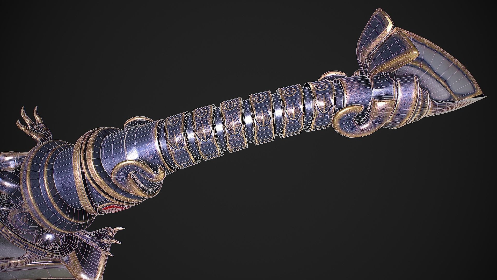 Fantasy Sword 13 3D model Low-poly 3D model_15