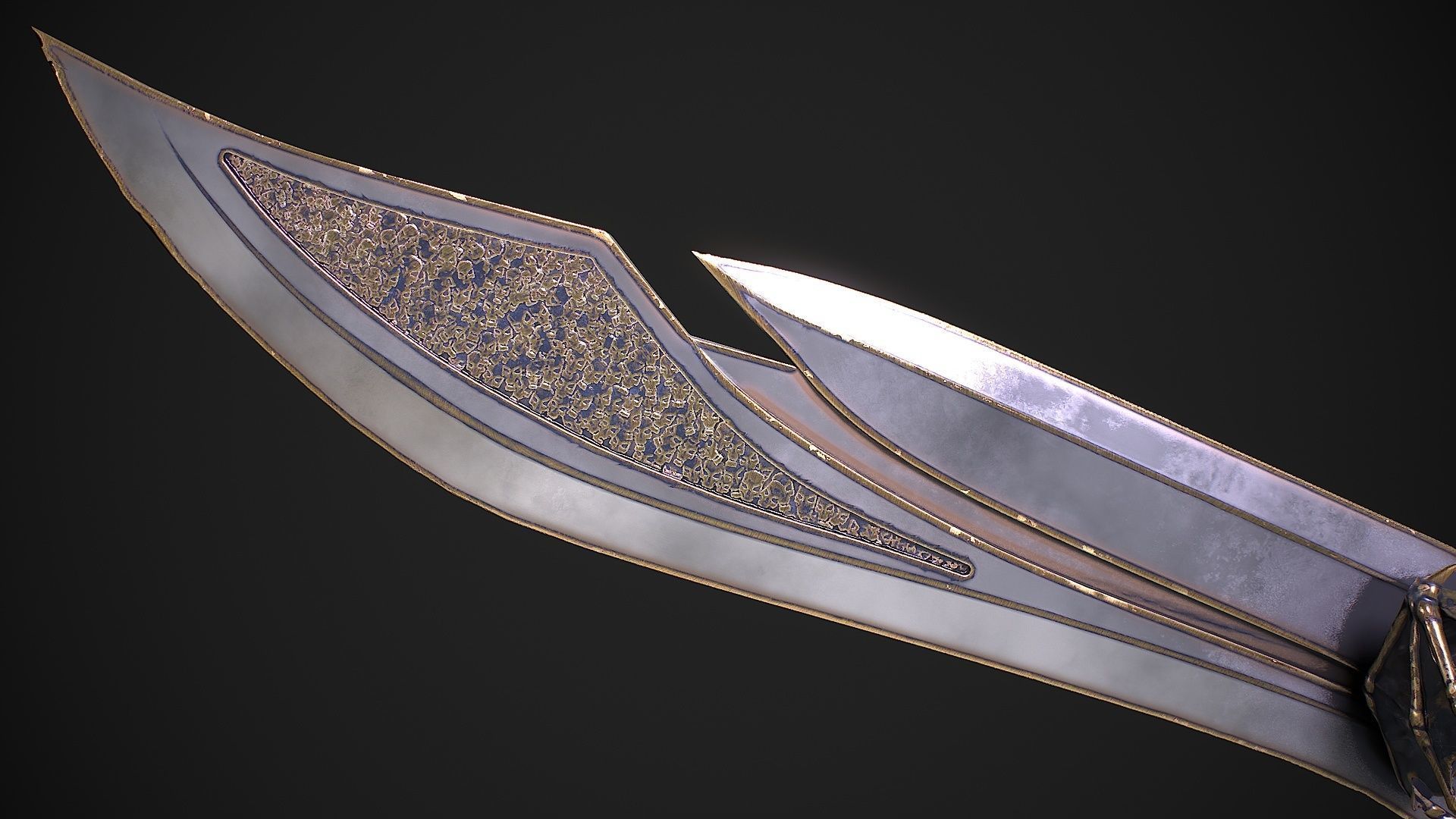 Fantasy Sword 13 3D model Low-poly 3D model_12