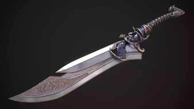 Fantasy Sword 13 3D model Low-poly 3D model