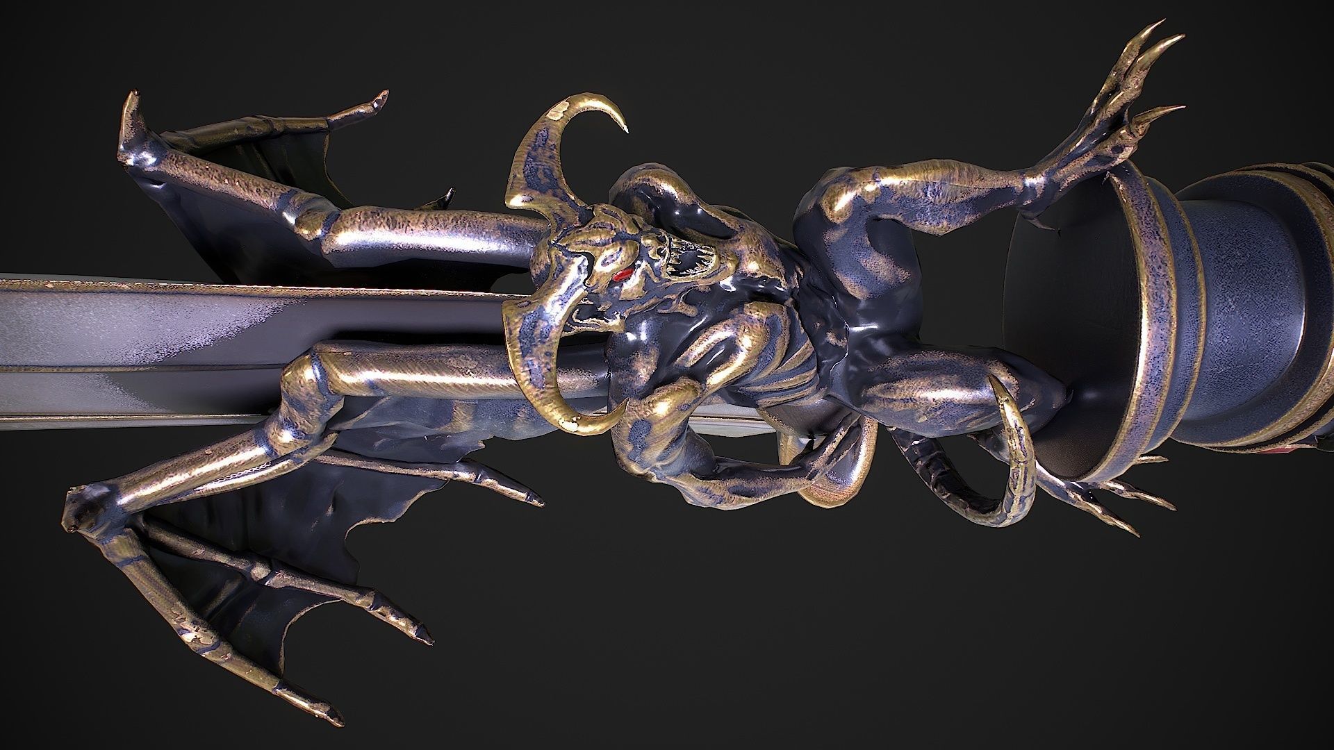 Fantasy Sword 13 3D model Low-poly 3D model_10