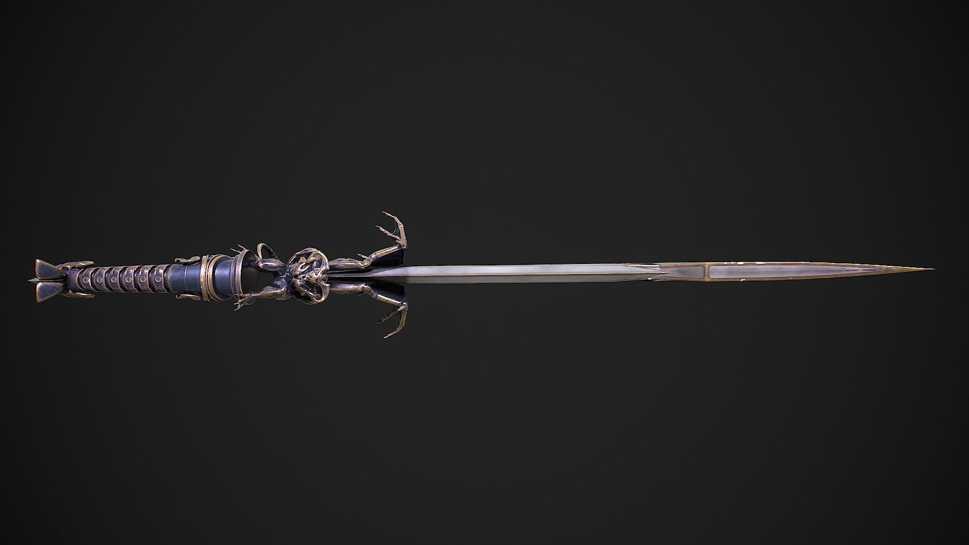 Fantasy Sword 13 3D model Low-poly 3D model_4