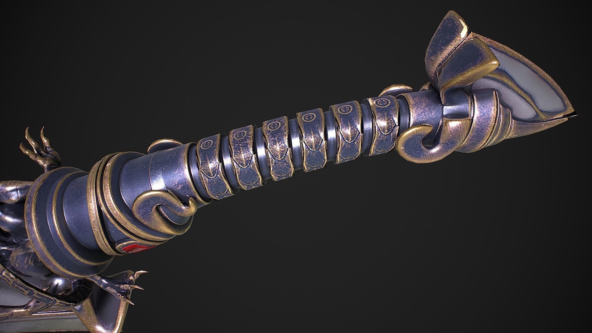 Fantasy Sword 13 3D model Low-poly 3D model_14