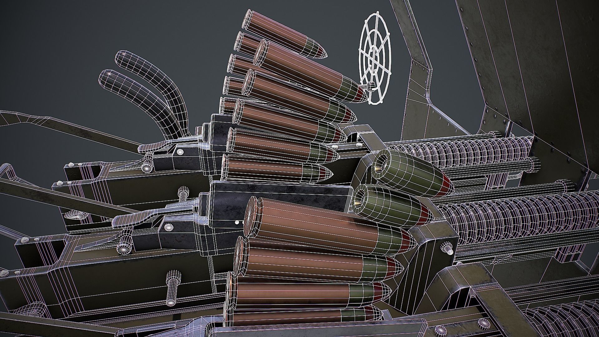 Machine Gun Turret 3D model Low-poly 3D model_13