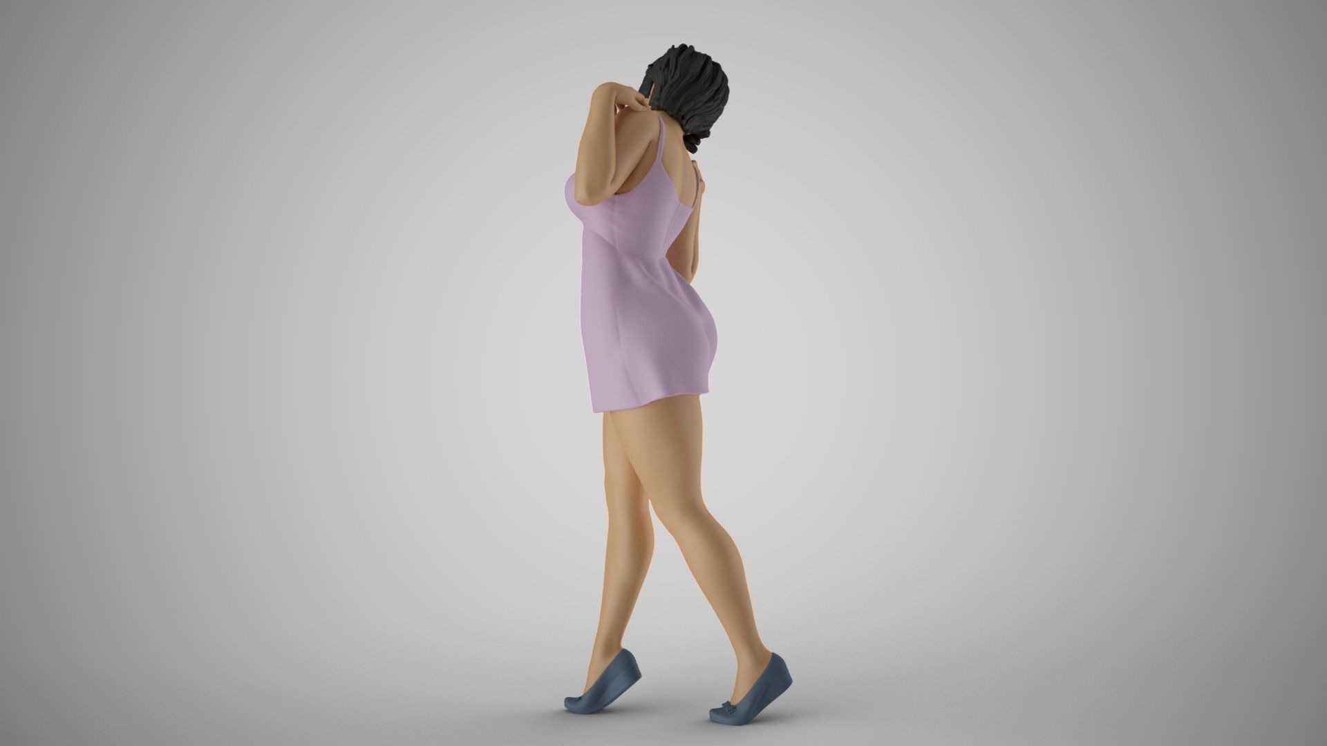 Shimmery Woman 3 3D print model_8