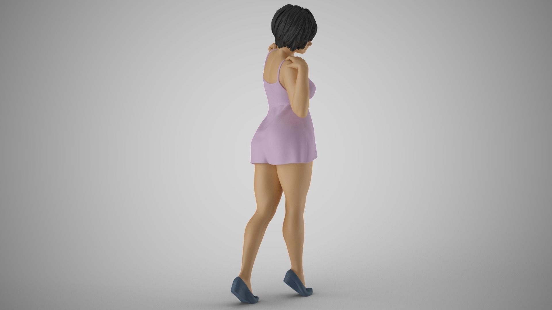 Shimmery Woman 3 3D print model_5