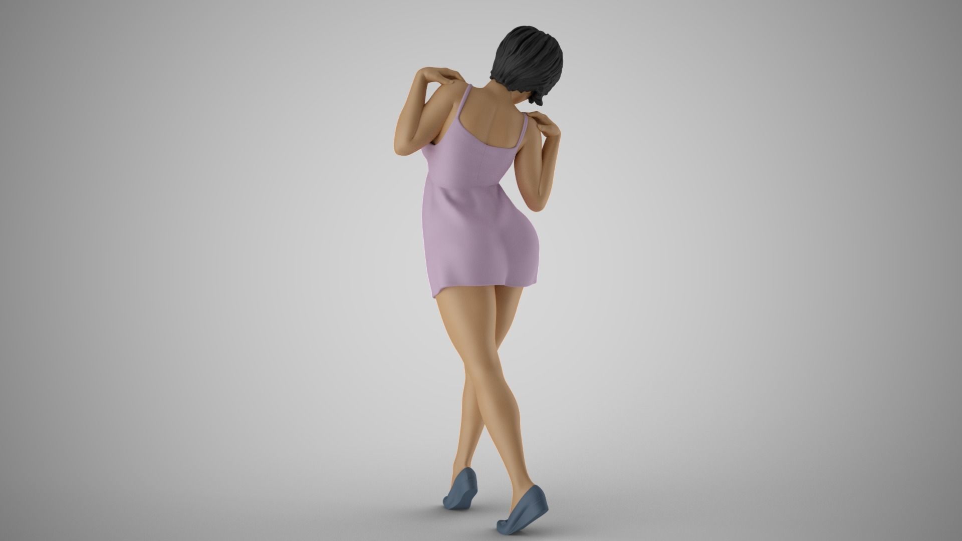 Shimmery Woman 3 3D print model_7