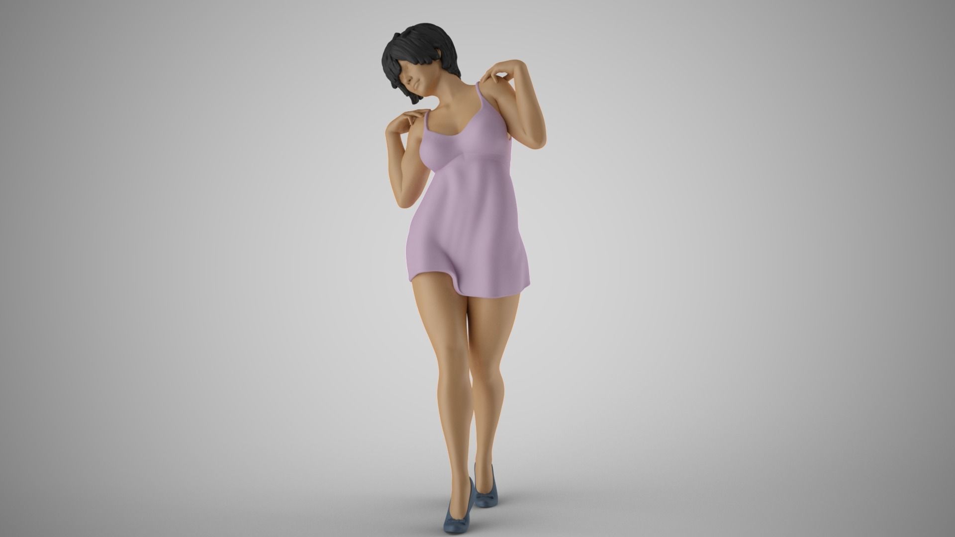 Shimmery Woman 3 3D print model_10