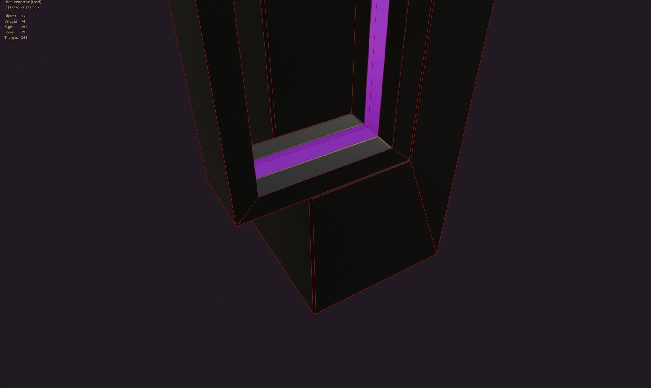 rgb neon standing lamp decoration gaming room Low-poly 3D model_10