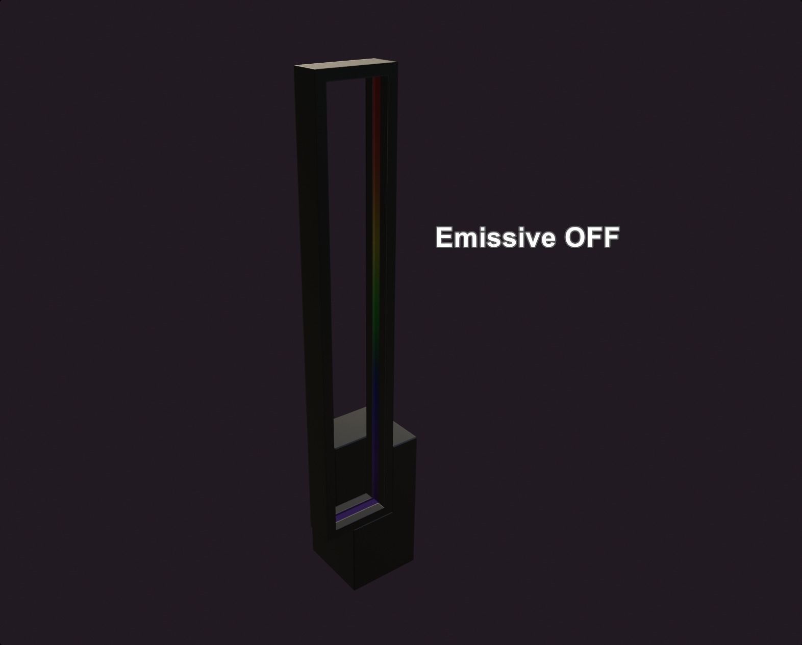 rgb neon standing lamp decoration gaming room Low-poly 3D model_6