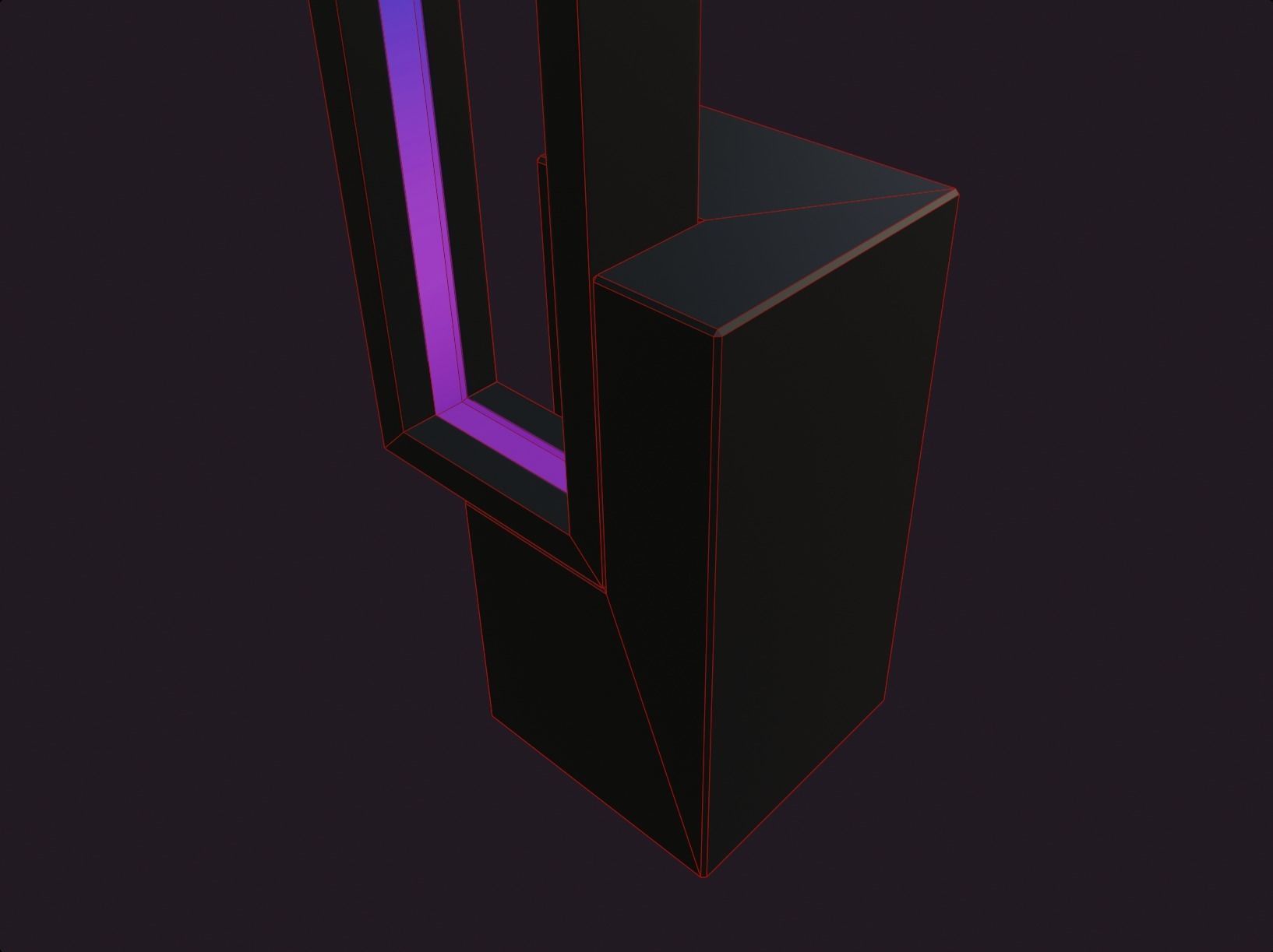 rgb neon standing lamp decoration gaming room Low-poly 3D model_9