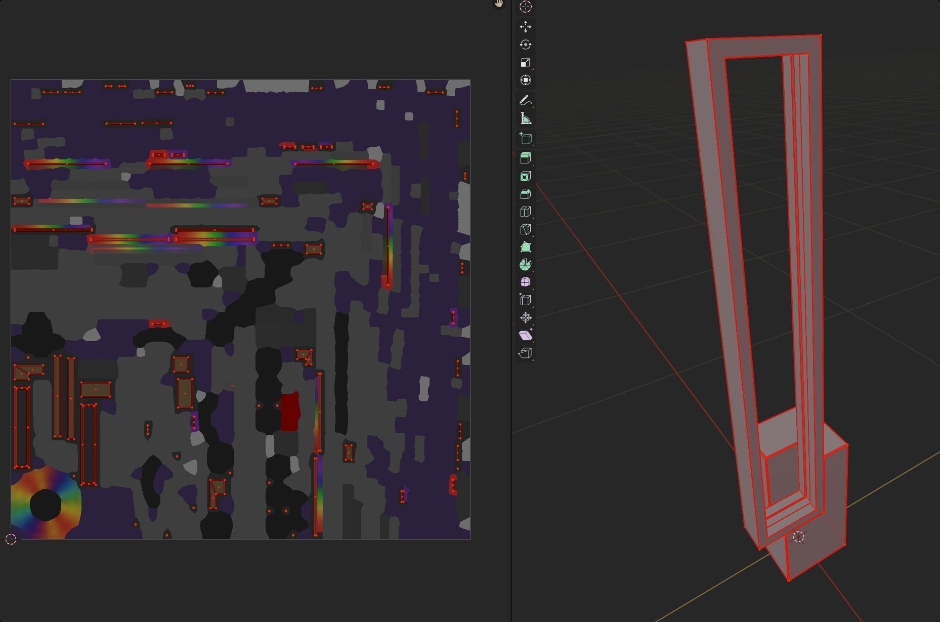 rgb neon standing lamp decoration gaming room Low-poly 3D model_1