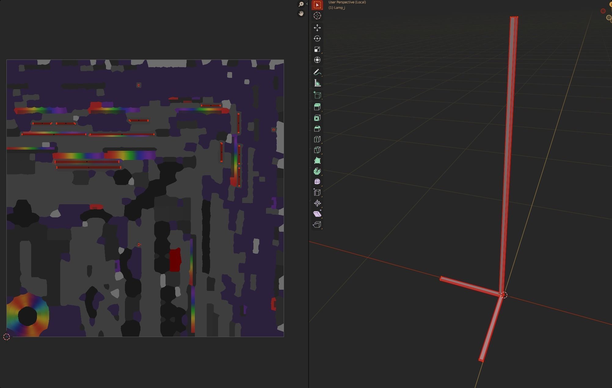 rgb neon light gaming room decoration lowpoly  Low-poly 3D model_9