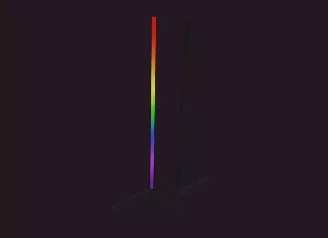 rgb neon light gaming room decoration lowpoly  Low-poly 3D model