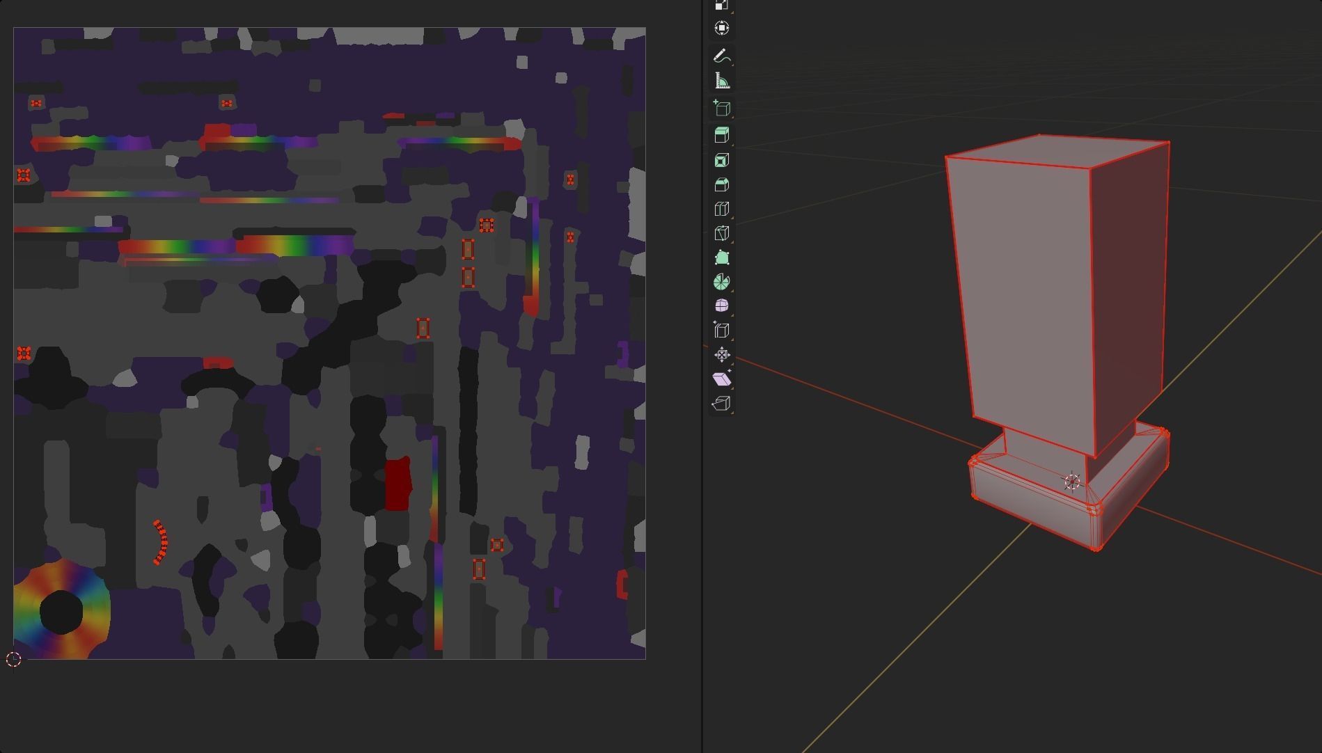 Modern cube lava lamp mood lighting style emission lowpoly Low-poly 3D model_7