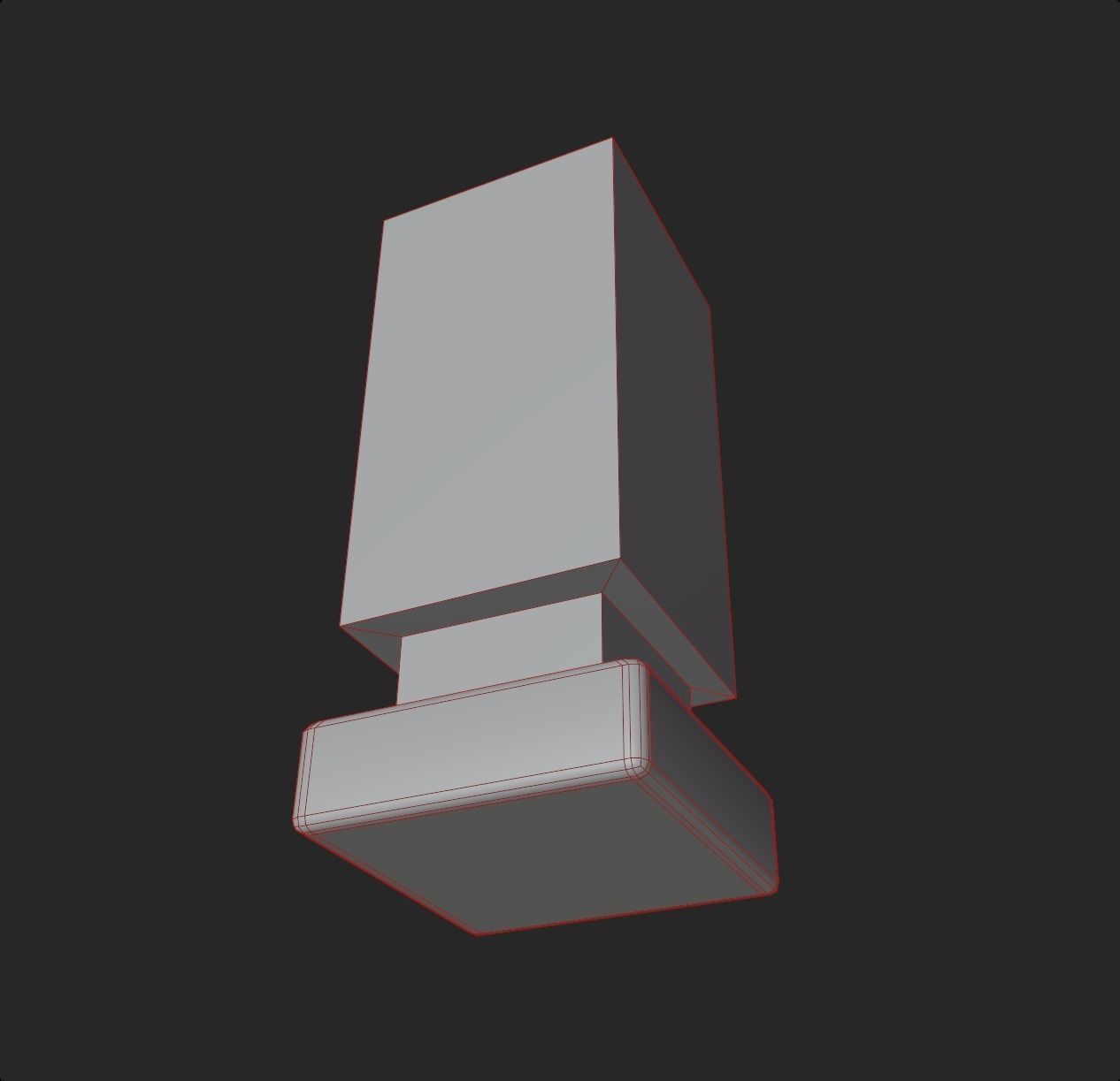 Modern cube lava lamp mood lighting style emission lowpoly Low-poly 3D model_5