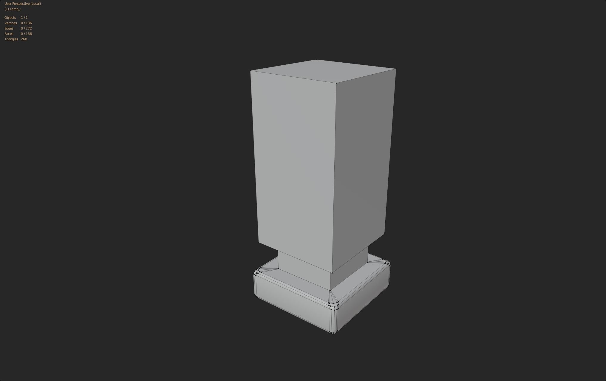 Modern cube lava lamp mood lighting style emission lowpoly Low-poly 3D model_4