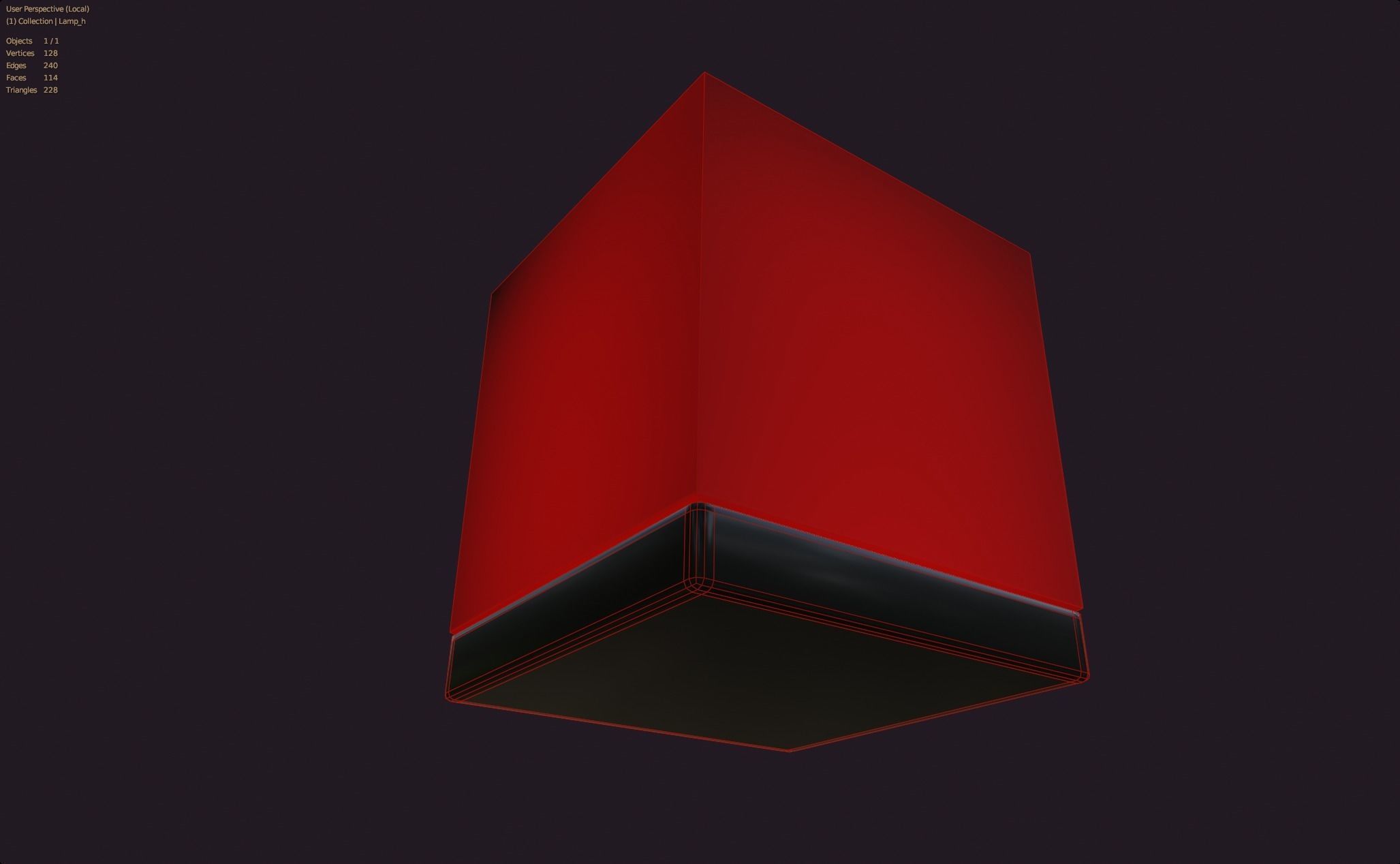 cube lamp fire style mood lighting lowpoly game ready Low-poly 3D model_4