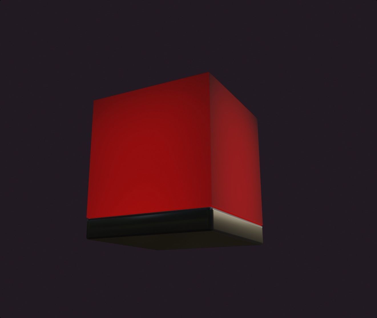 cube lamp fire style mood lighting lowpoly game ready Low-poly 3D model_3
