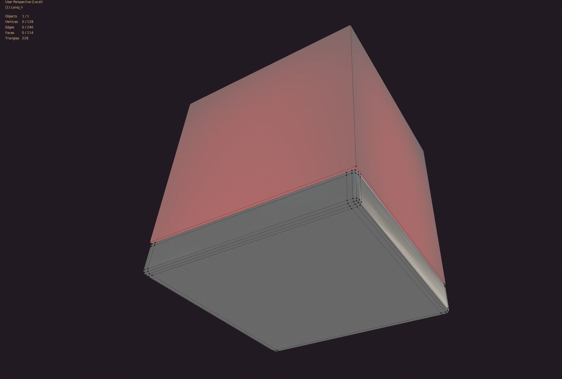 cube lamp fire style mood lighting lowpoly game ready Low-poly 3D model_5