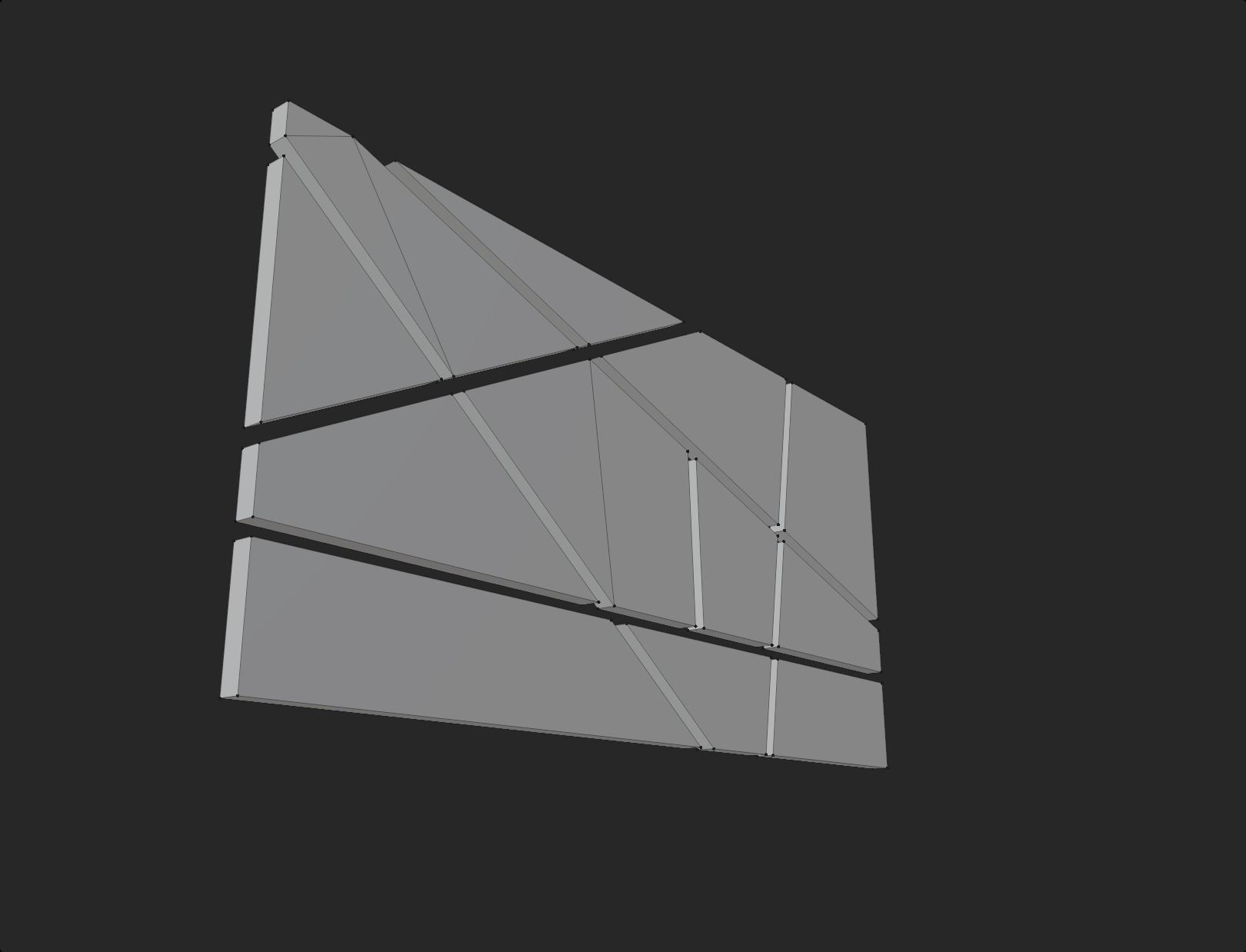 modern abstract design lamp orange emission lowpoly model wall Low-poly 3D model_10