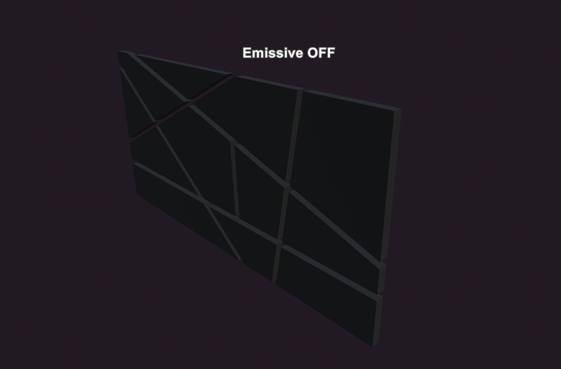 modern abstract design lamp orange emission lowpoly model wall Low-poly 3D model_4