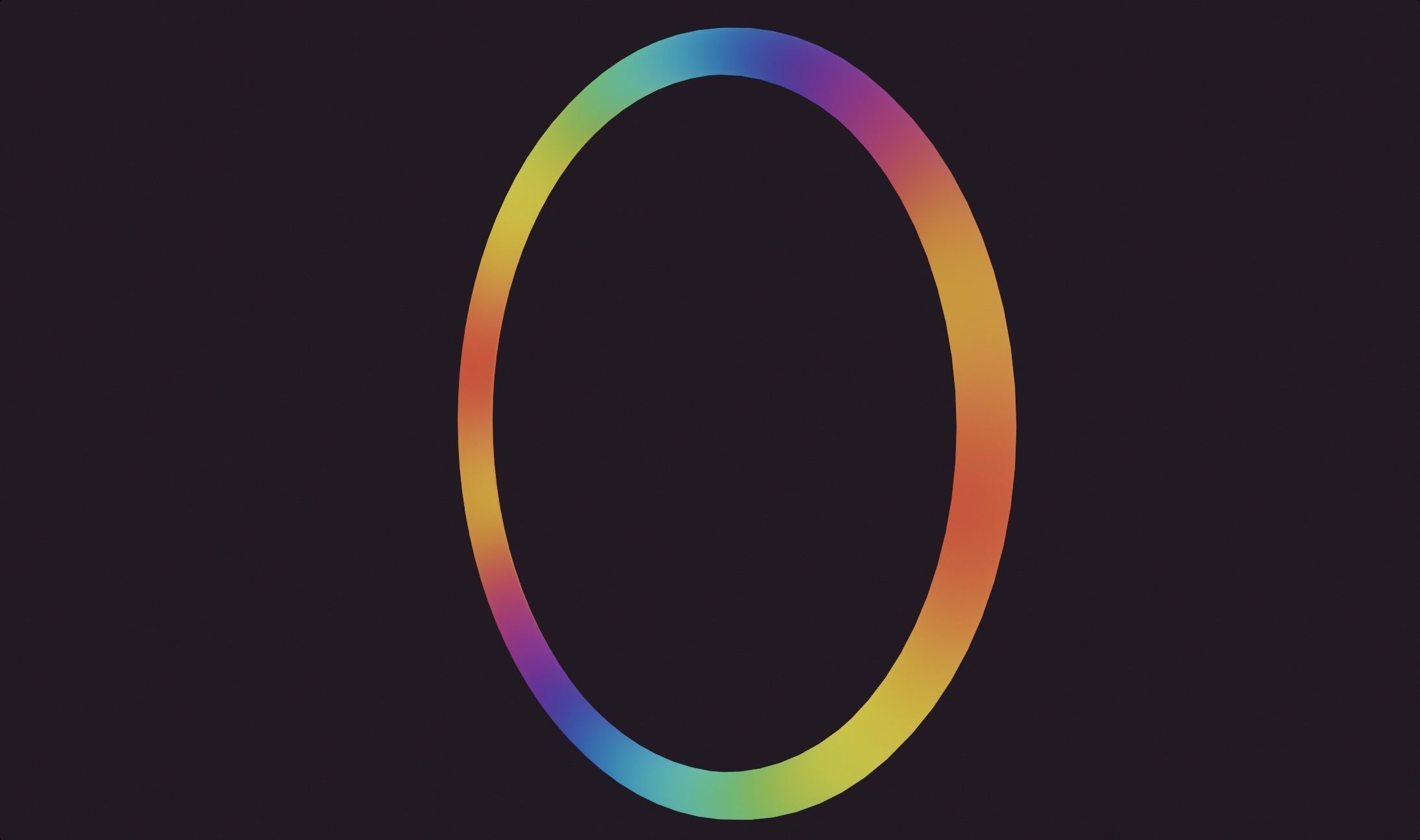 Circle rgb ring lamp colorful lowpoly game ready  Low-poly 3D model_6