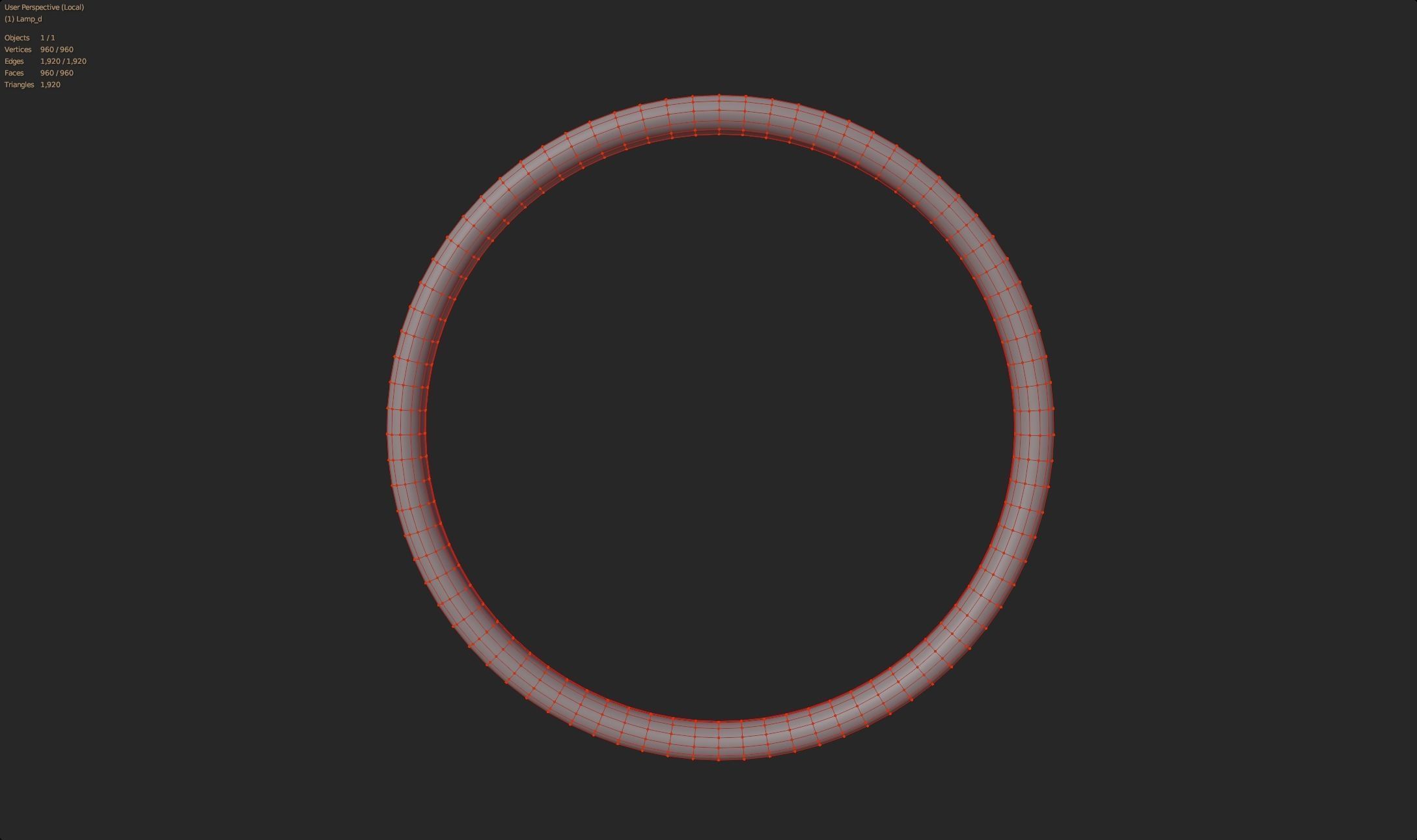 Circle rgb ring lamp colorful lowpoly game ready  Low-poly 3D model_9