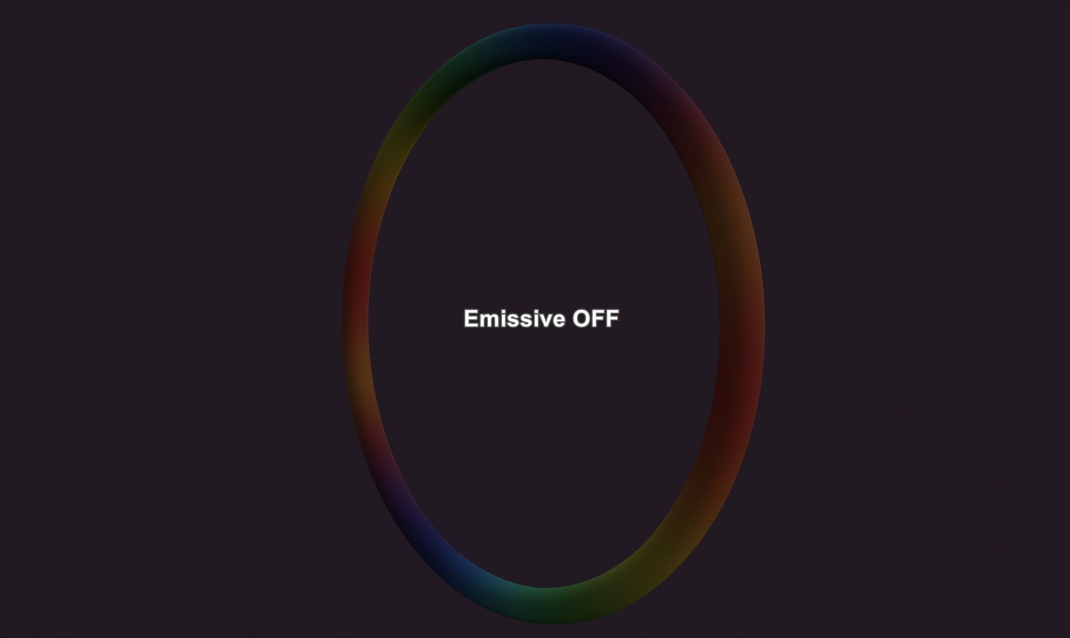 Circle rgb ring lamp colorful lowpoly game ready  Low-poly 3D model_7