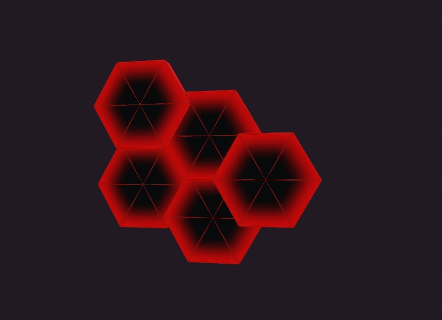 beehive hexagon lamp wall lamp decoration gaming room fire style Low-poly 3D model_1