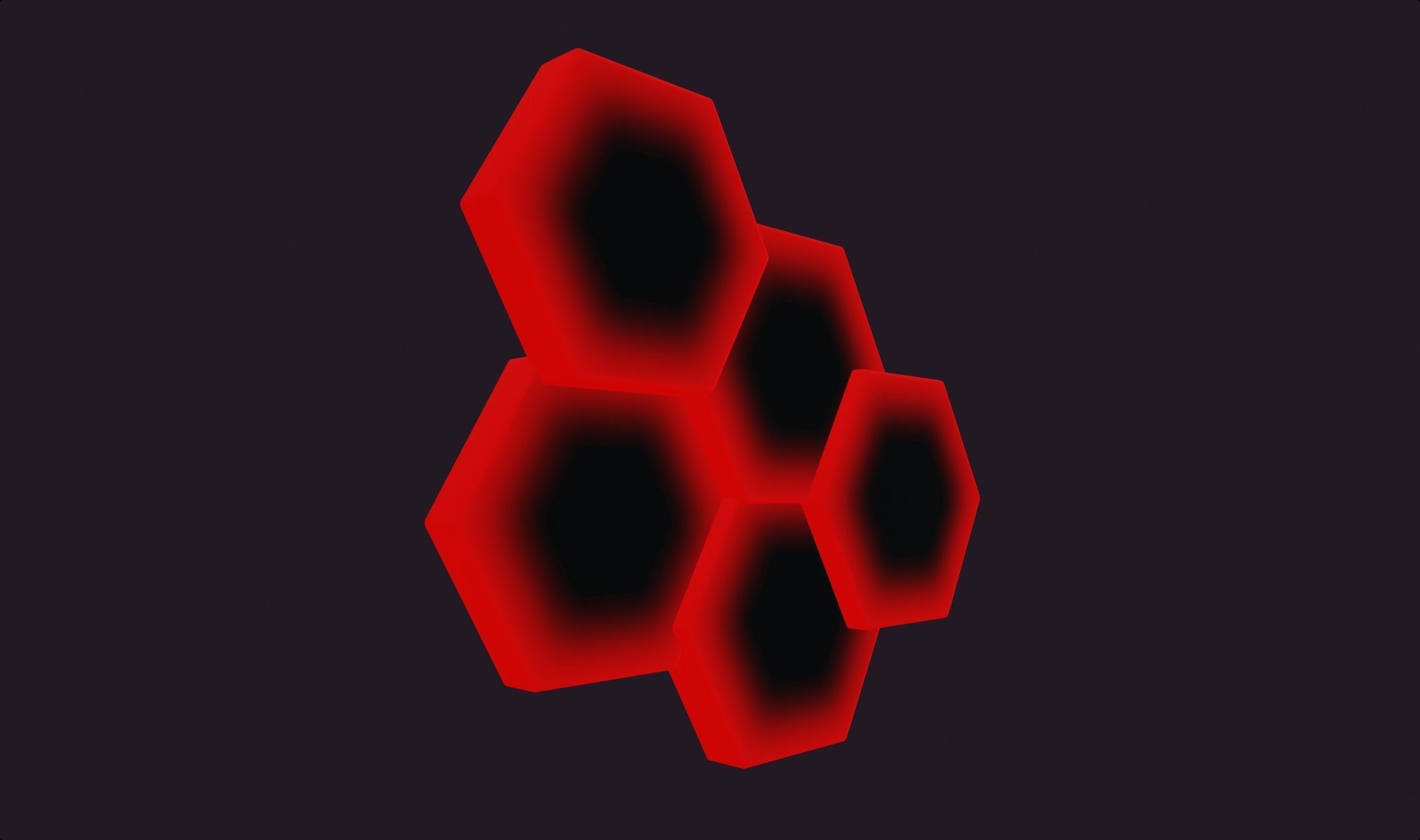 beehive hexagon lamp wall lamp decoration gaming room fire style Low-poly 3D model_5