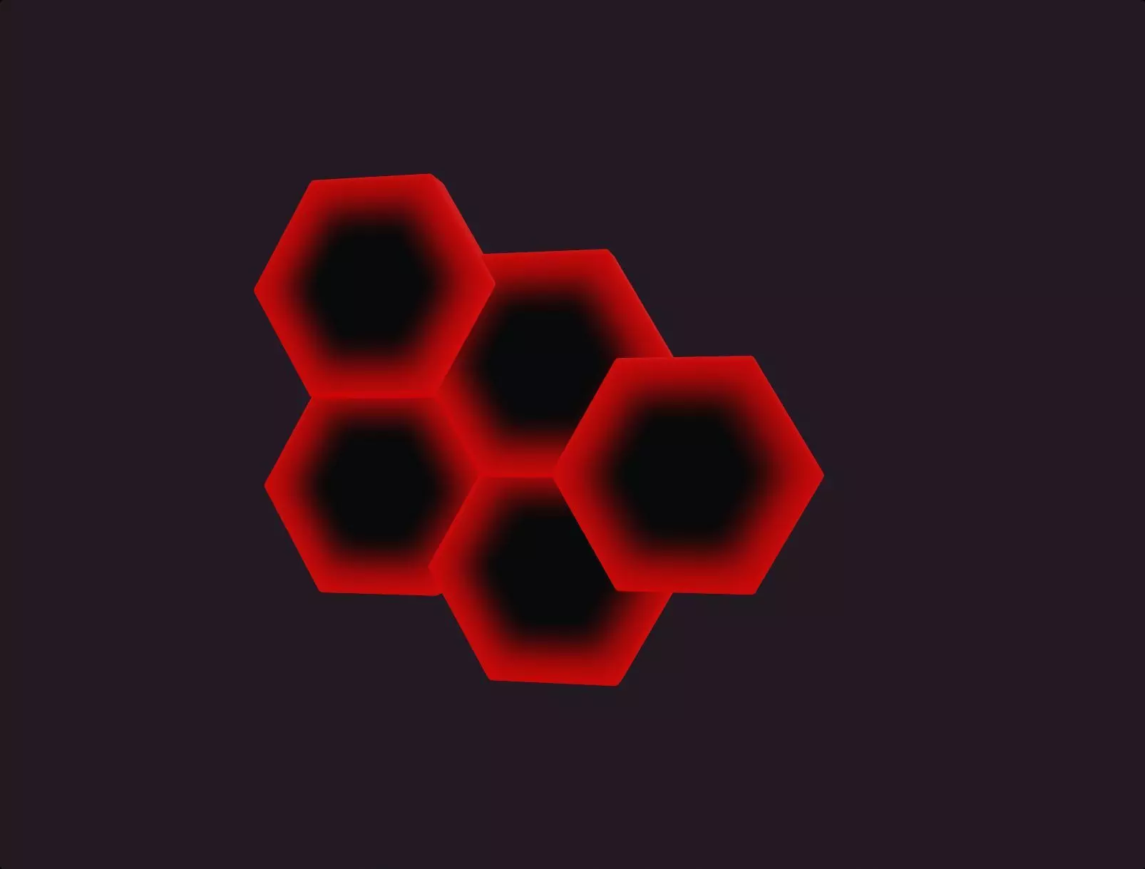 beehive hexagon lamp wall lamp decoration gaming room fire style Low-poly 3D model_0