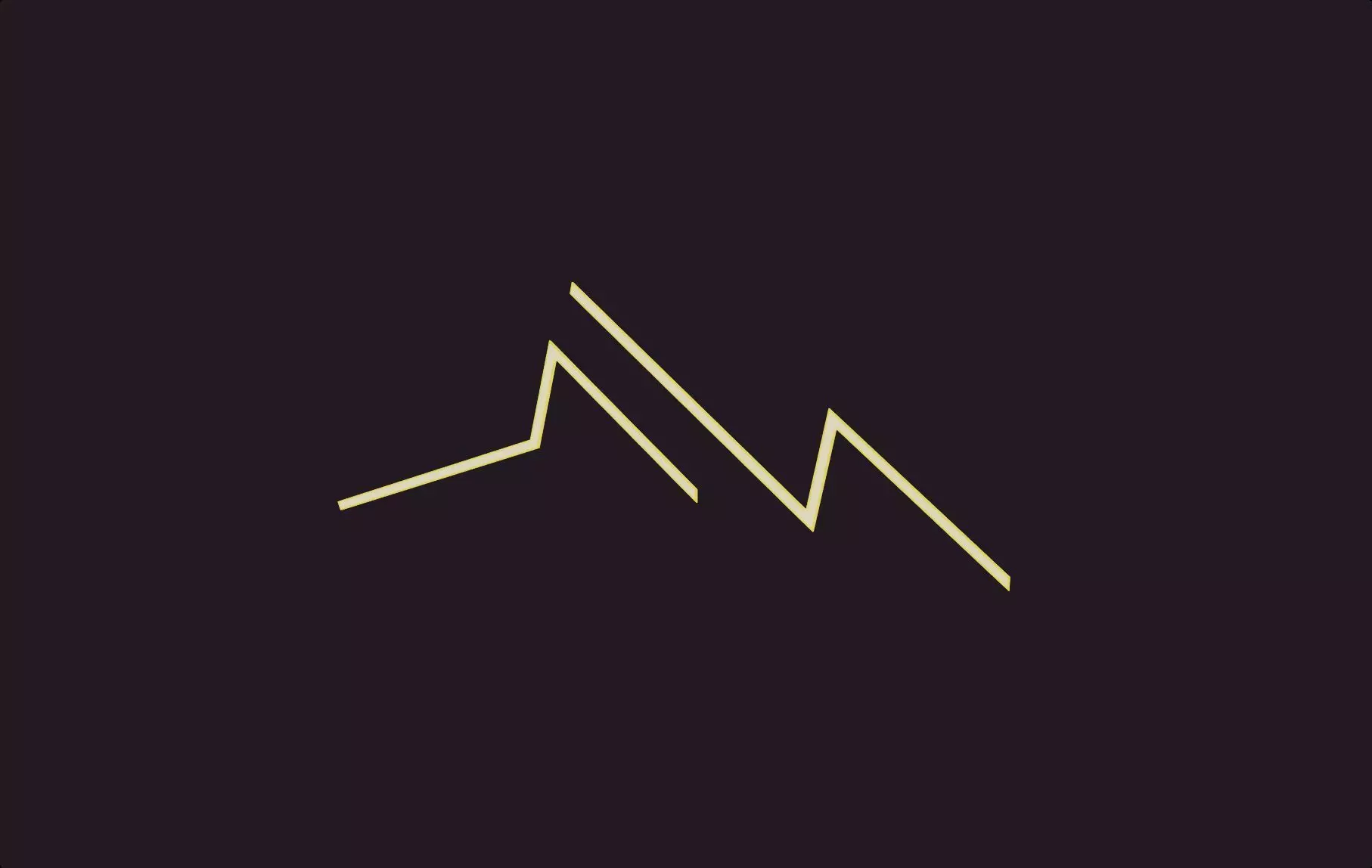 Thunder lamp lighting yellow orange emissive lowpoly decoration Low-poly 3D model_0