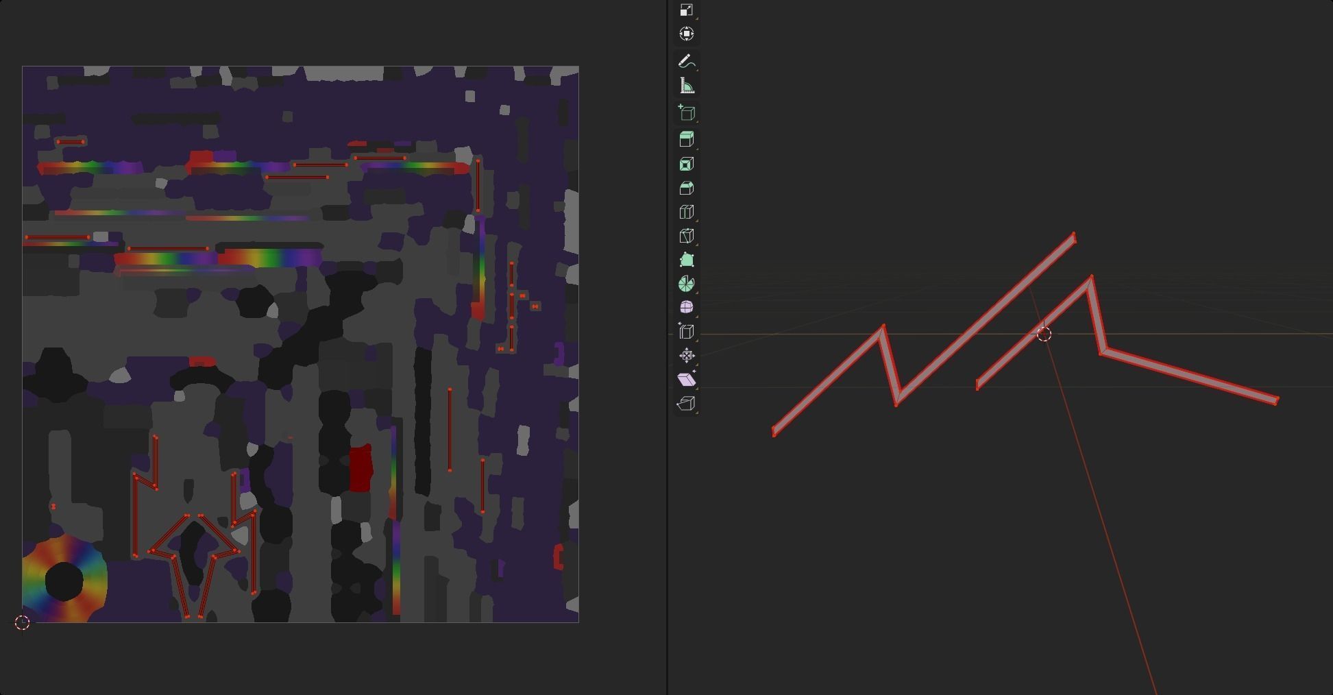 Thunder lamp lighting yellow orange emissive lowpoly decoration Low-poly 3D model_7