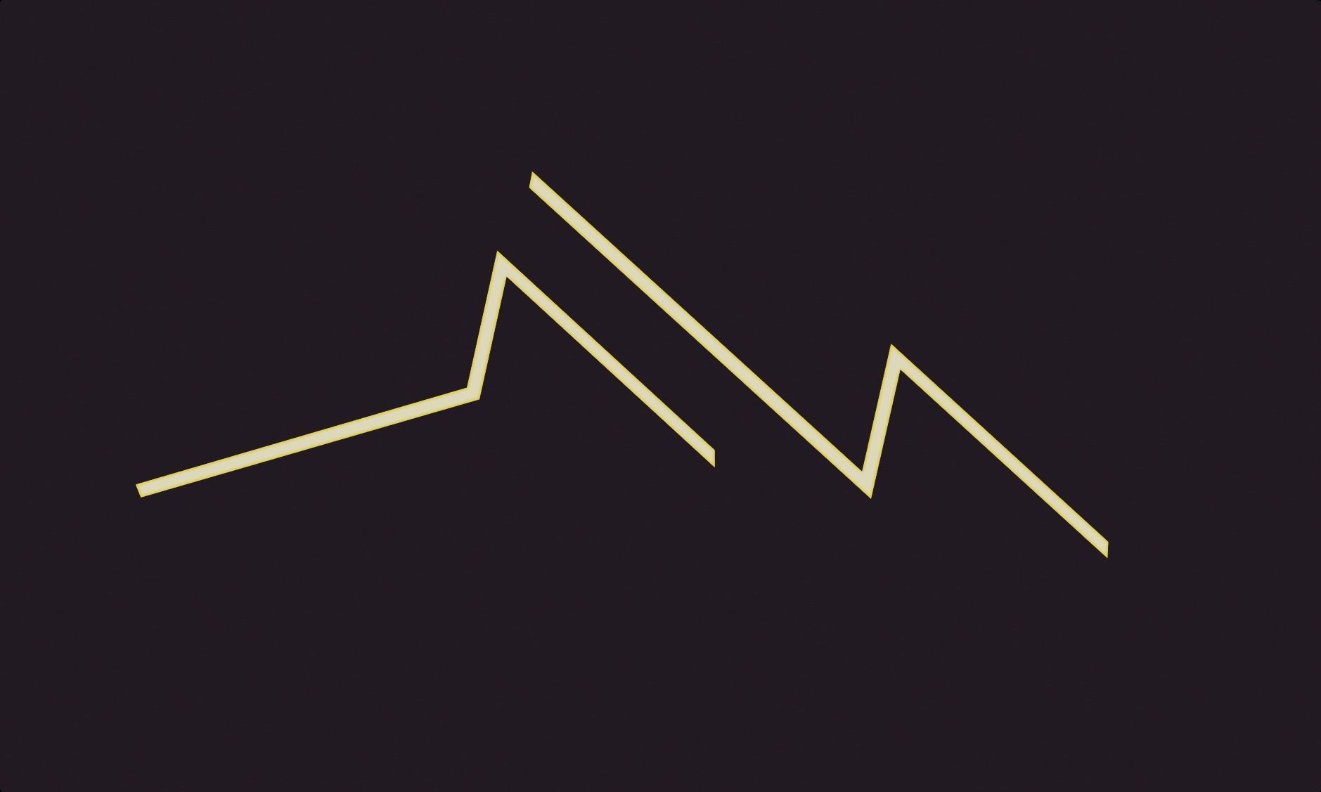 Thunder lamp lighting yellow orange emissive lowpoly decoration Low-poly 3D model_3