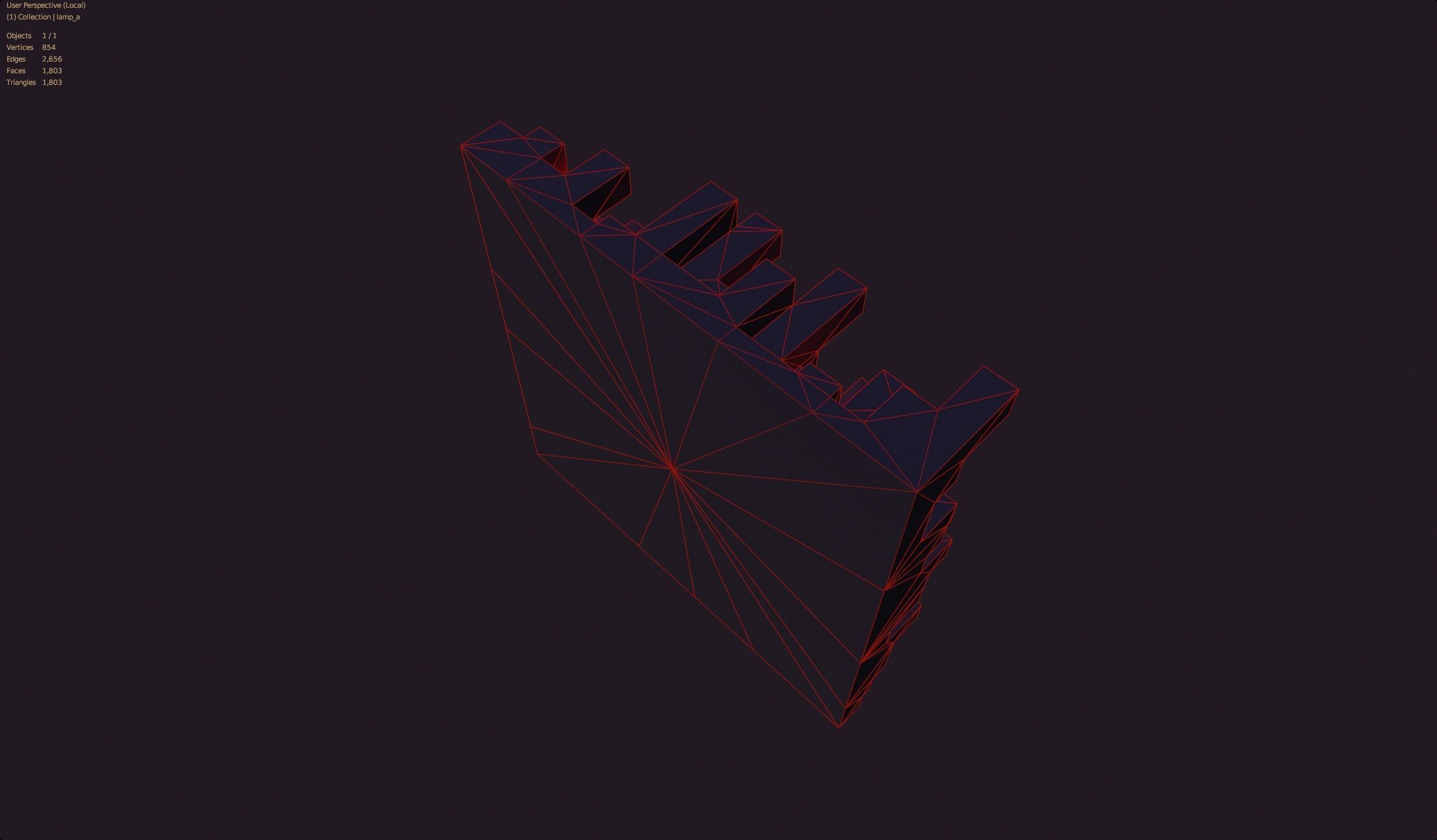 minecraft lava blocks lamp emissive style wall red fire style Low-poly 3D model_9