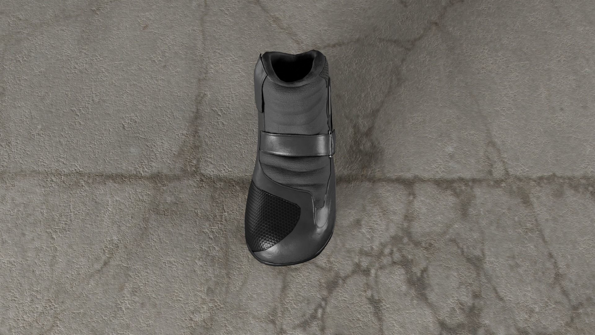 Motorcycle Boots Low-poly 3D model_4