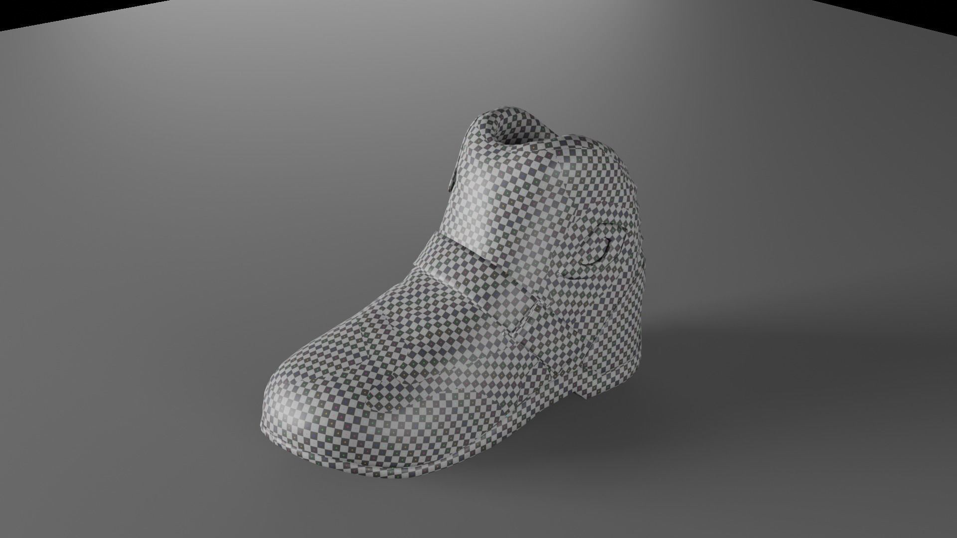 Motorcycle Boots Low-poly 3D model_6