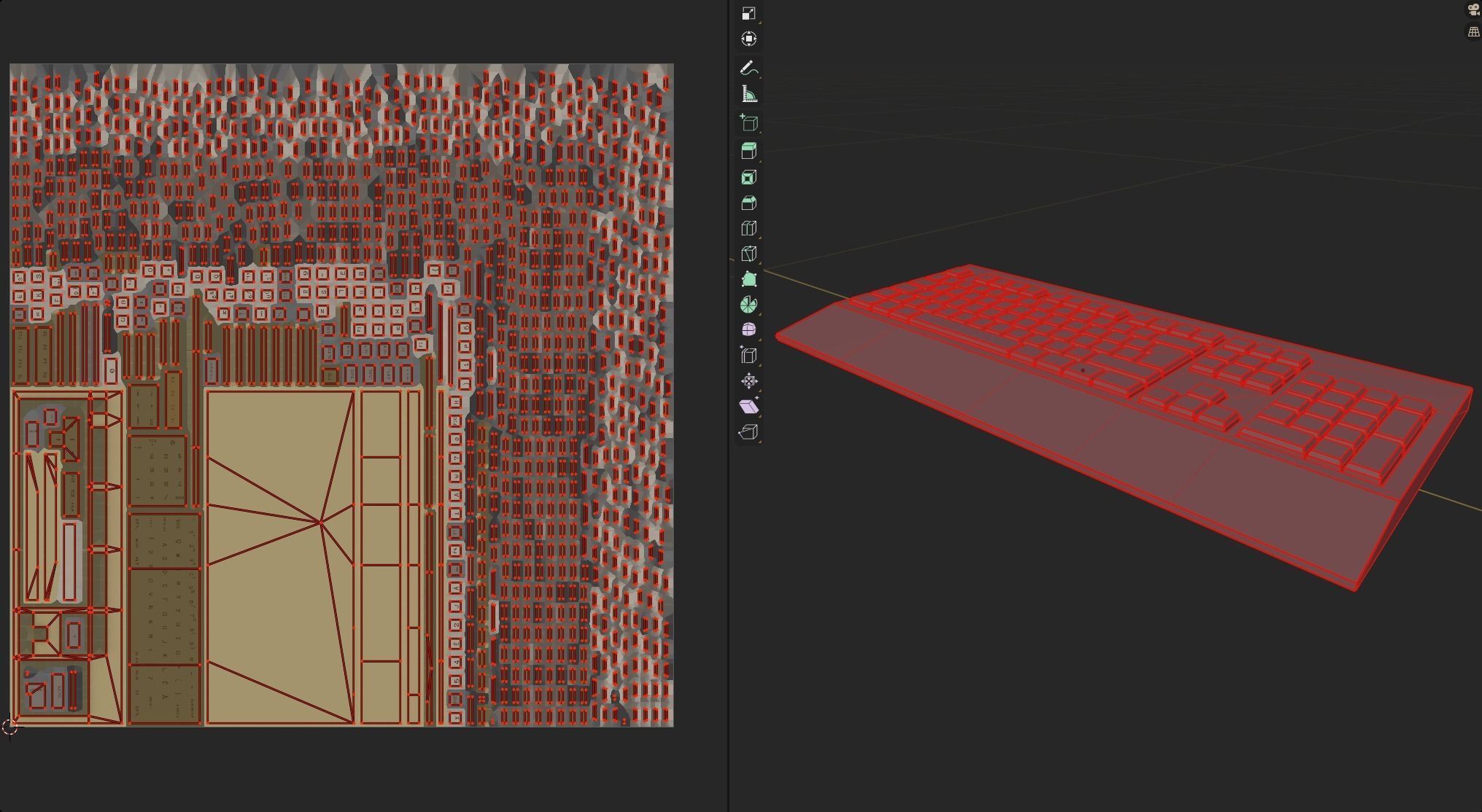 Old retro keyboard game ready lowpoly clear new pbr texture  Low-poly 3D model_7