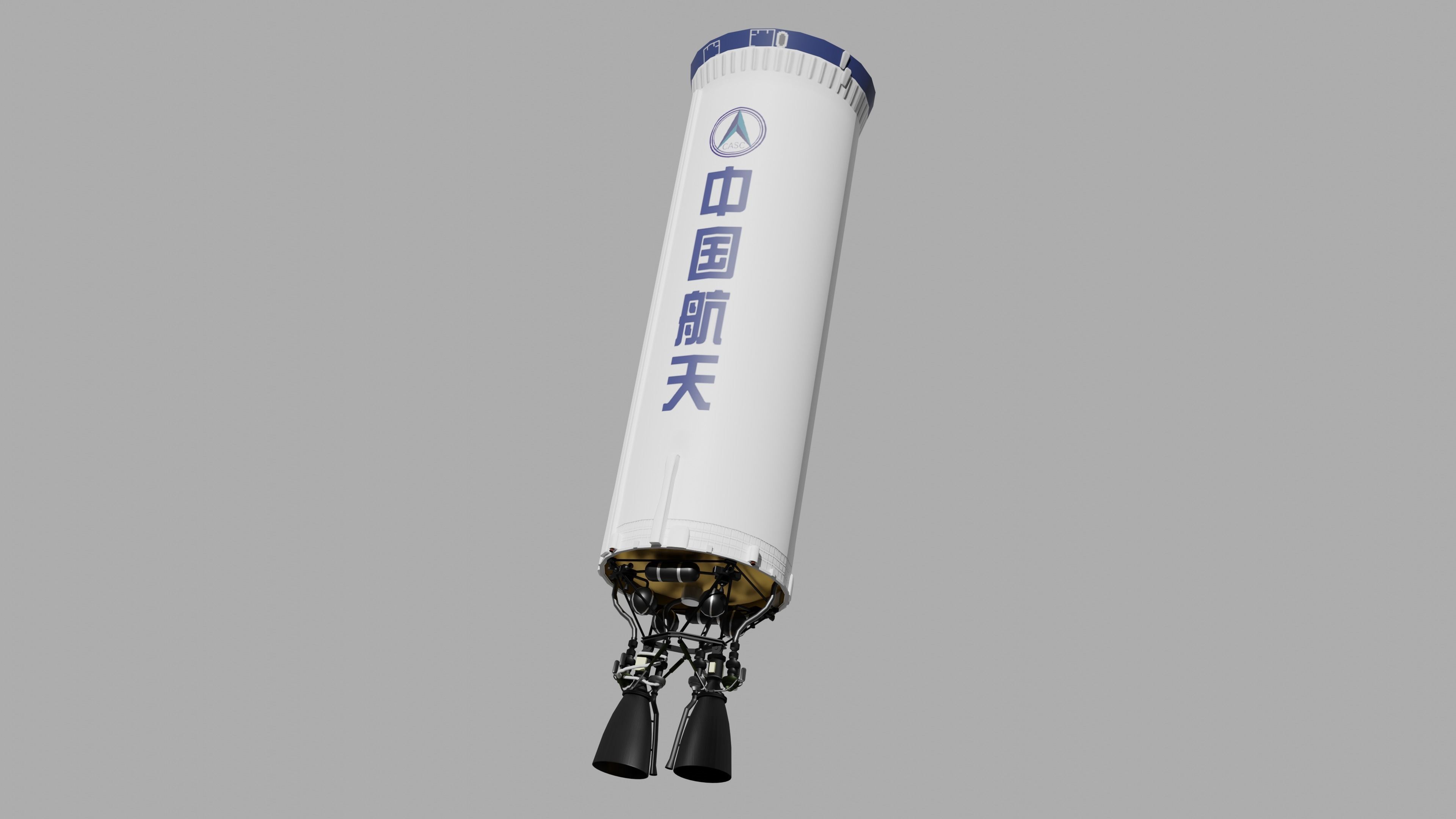 Long March 7A launch vehicle --- Blend-FBX 3D model_6