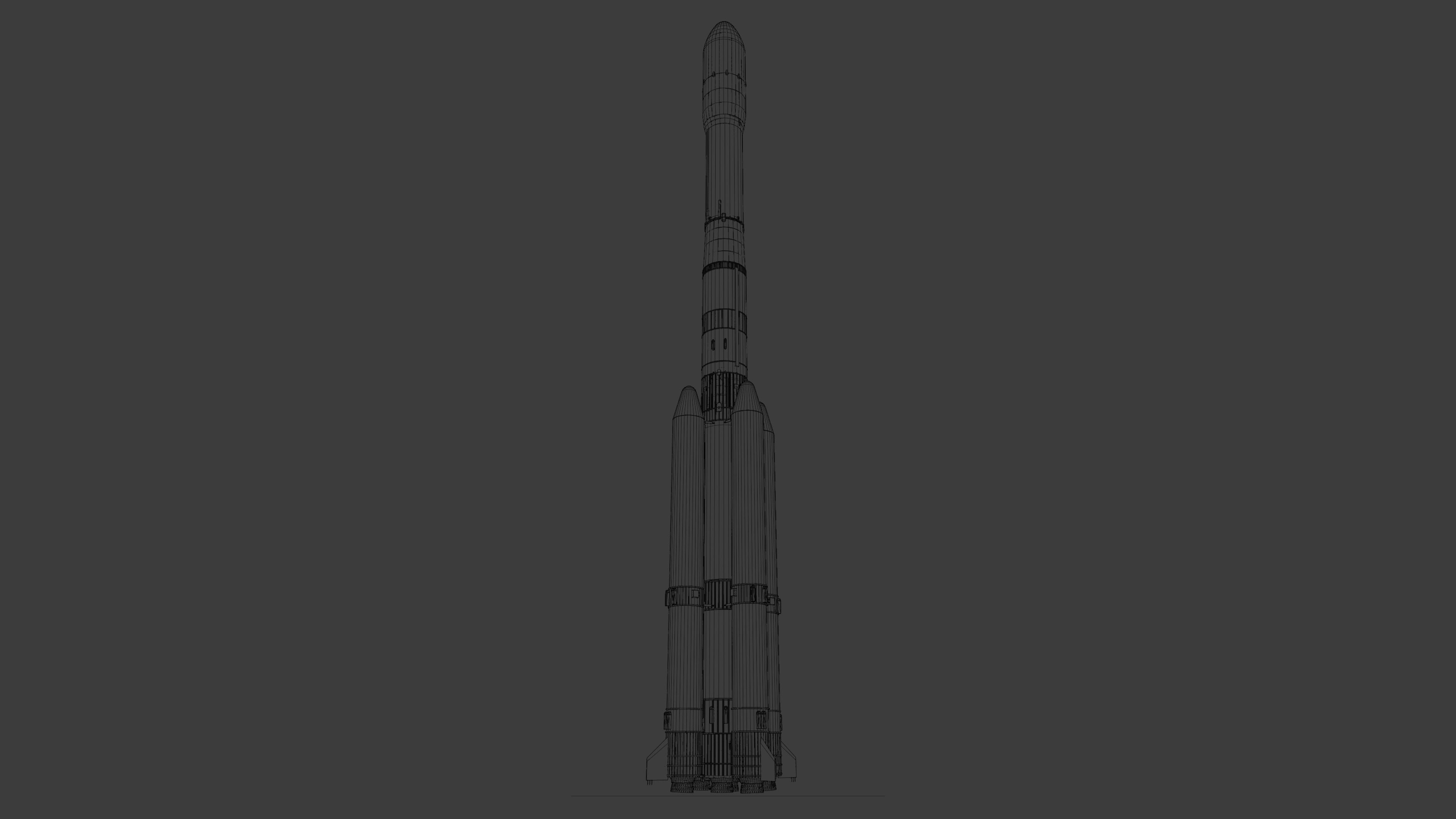 Long March 7A launch vehicle --- Blend-FBX 3D model_10