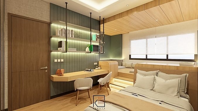 Design Interior Children Bedroom Kiyomi 3D model