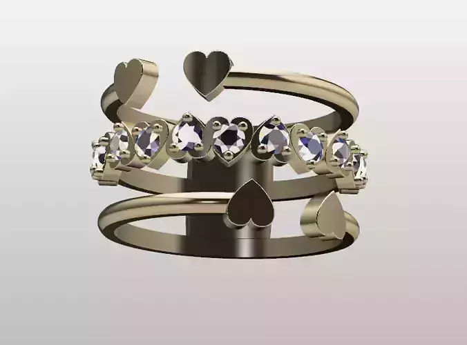 Heart shaped ring