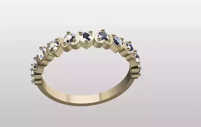 Heart shaped ring