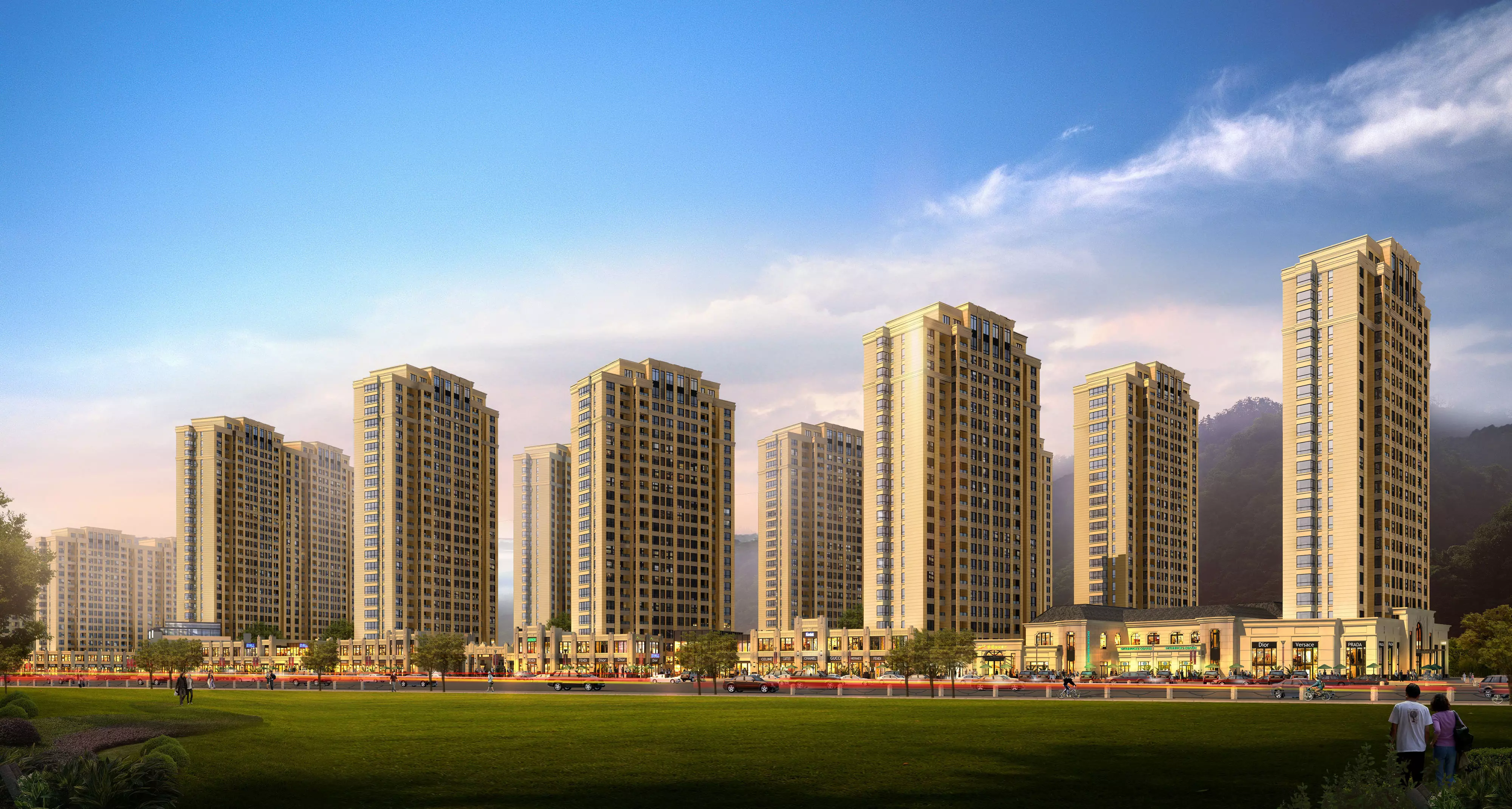 3Dmax fashion city commercial square building 27 3D model