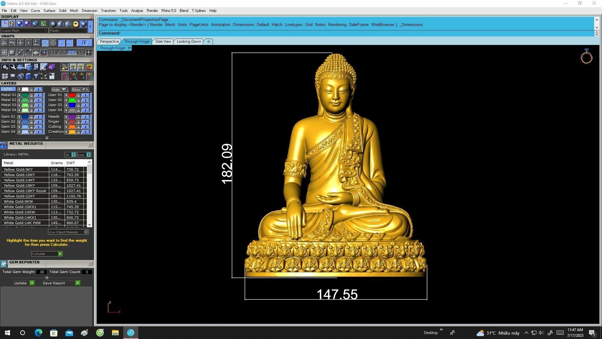6166 The Buddha sits on a lotus flower 3D print model_6