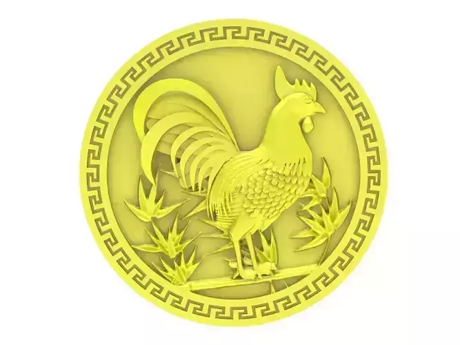 6167 rooster pendant 