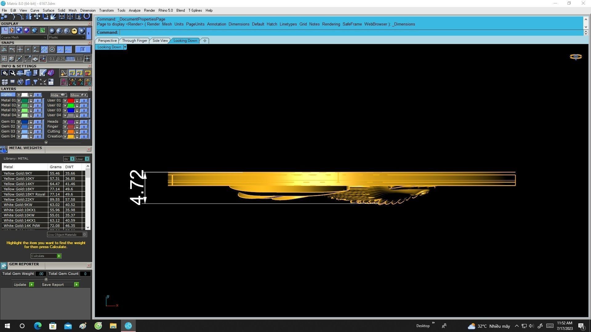 6167 rooster pendant 3D print model_5